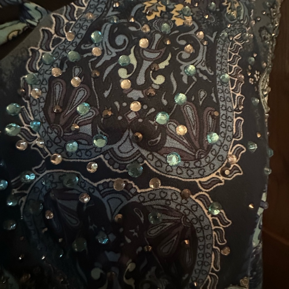 Plus Size 22 Avenue blue top or cover up NWT - Picture 6 of 12